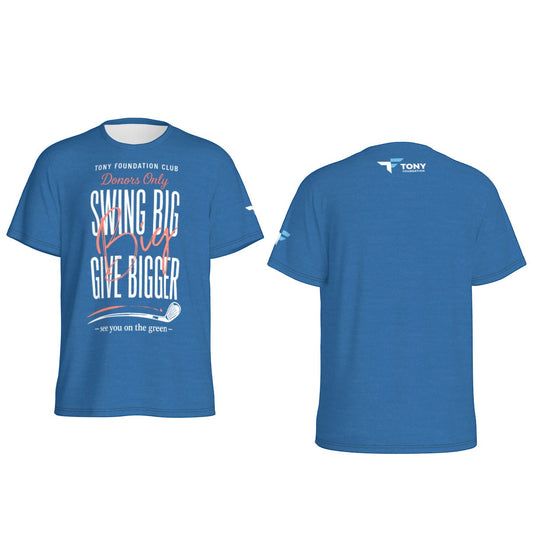 Tony Foundation Swing Big GIVE Big mens t-shirt