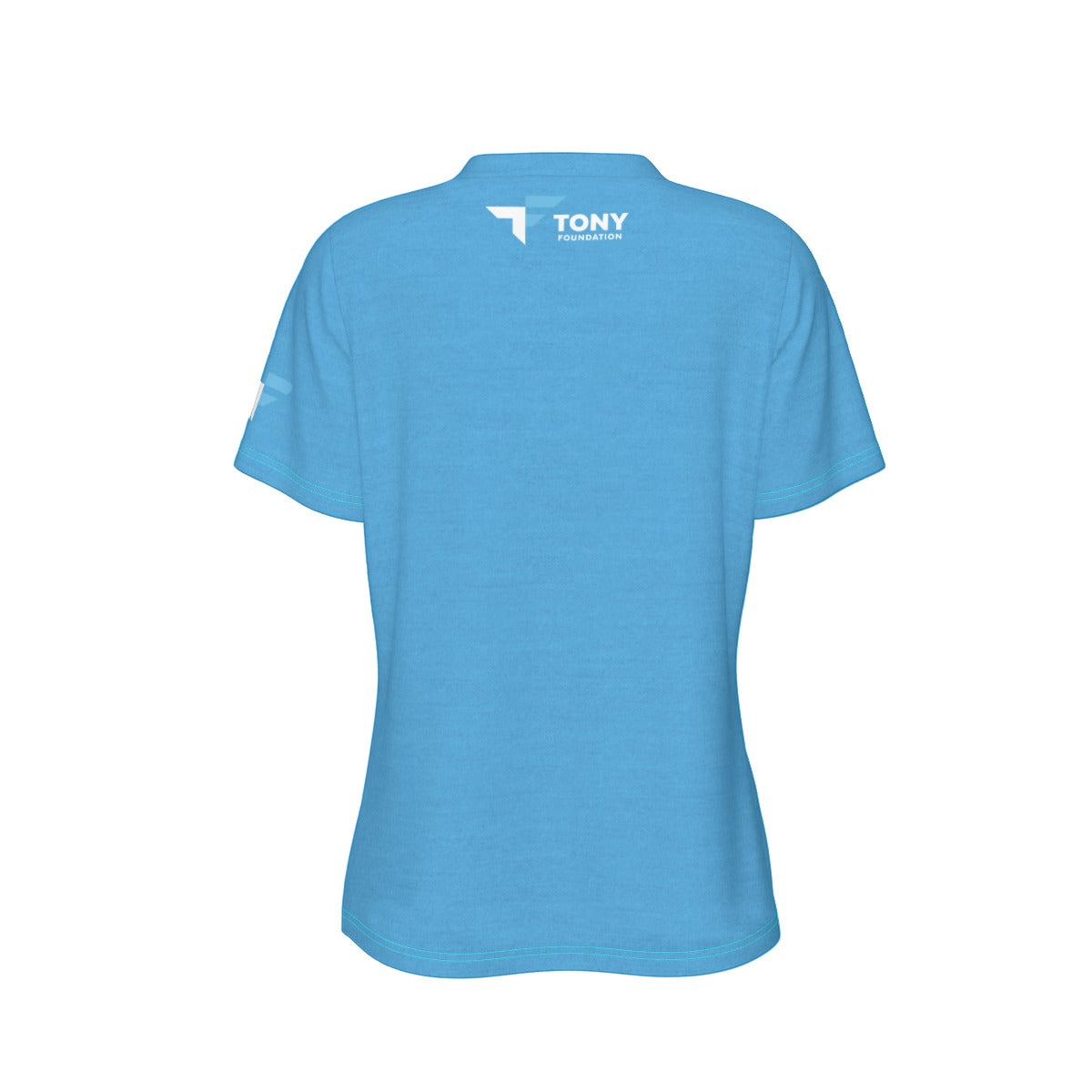 Tony Foundation Text It Blue Heather Women's Tee