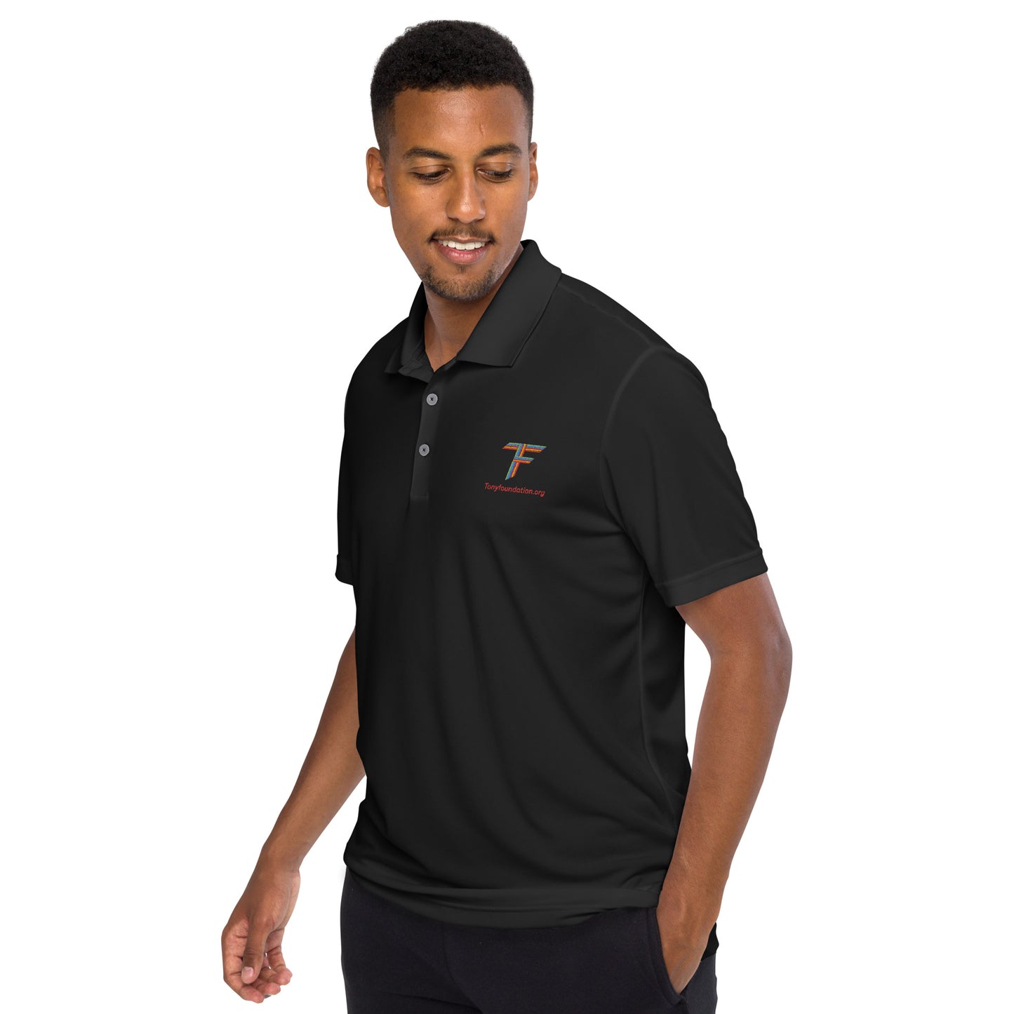 TF logo adidas performance polo shirt
