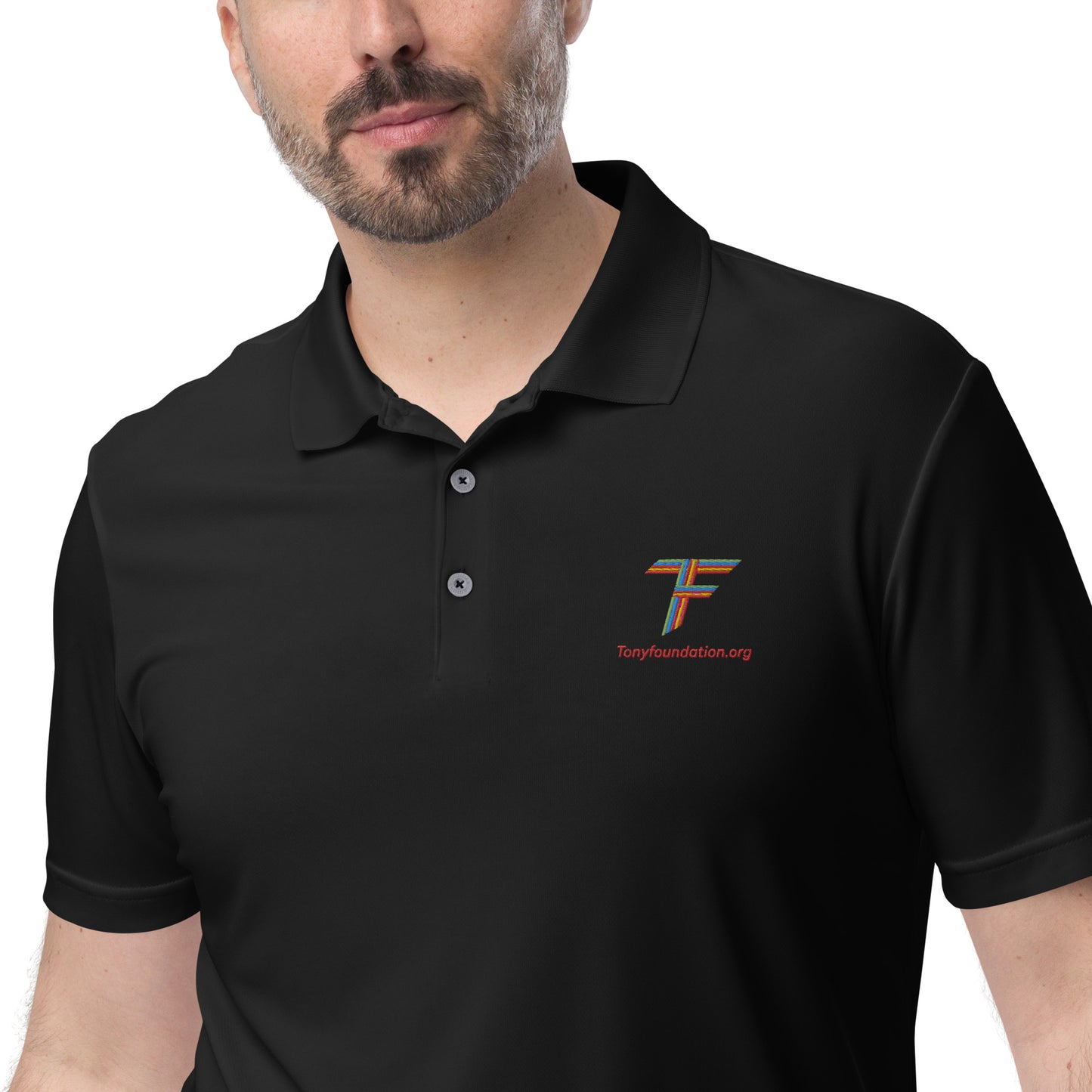 TF logo adidas performance polo shirt