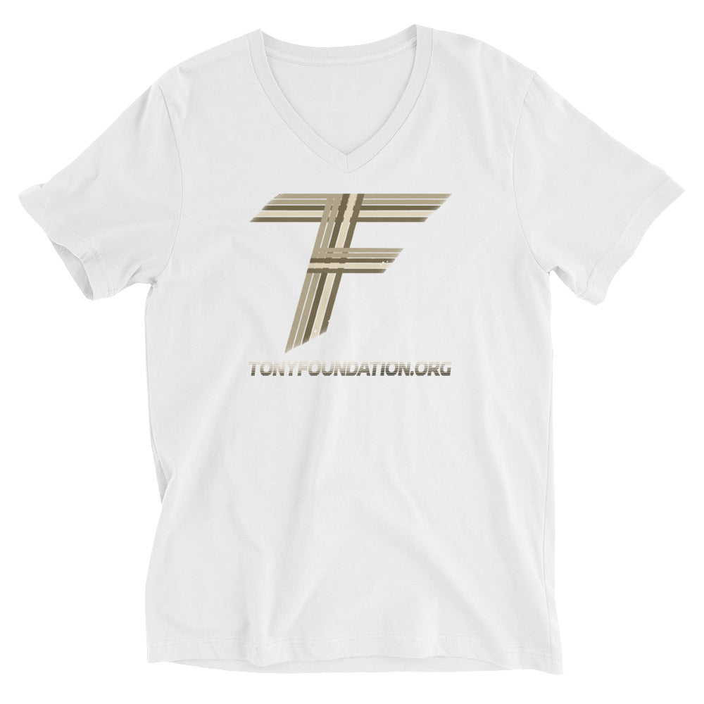 TF Logo Unisex Short Sleeve V-Neck T-Shirt