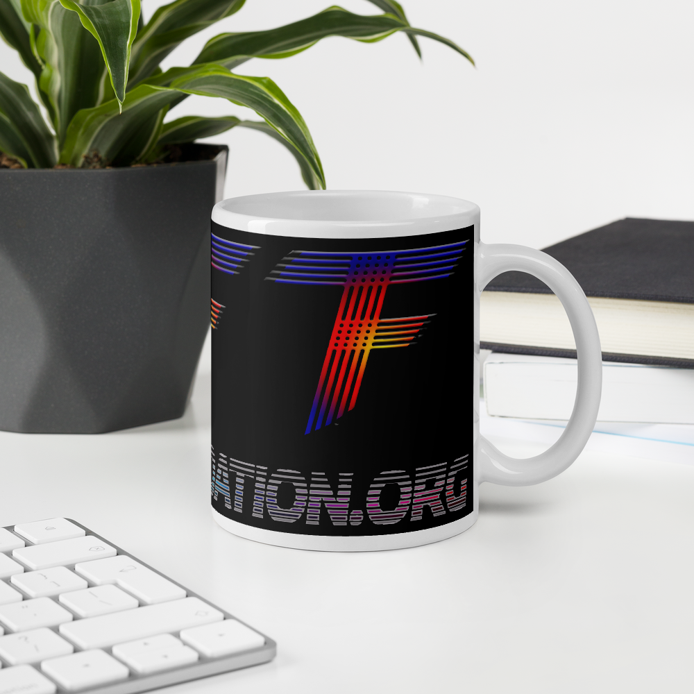 TF logo mug / Black
