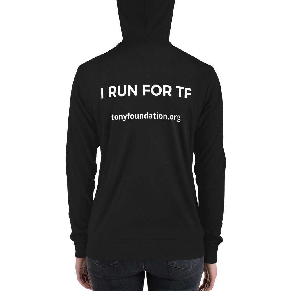 Unisex lightweight zip hoodie