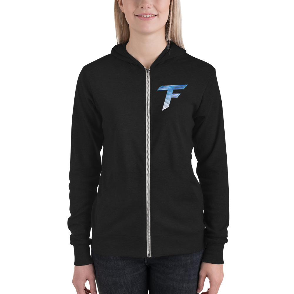 TF Logo Unisex zip hoodie