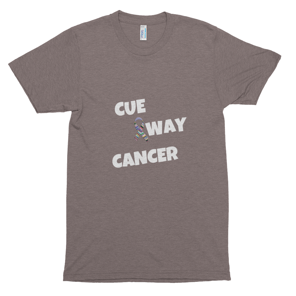 CUE AWAY CANCER Short sleeve soft t-shirt
