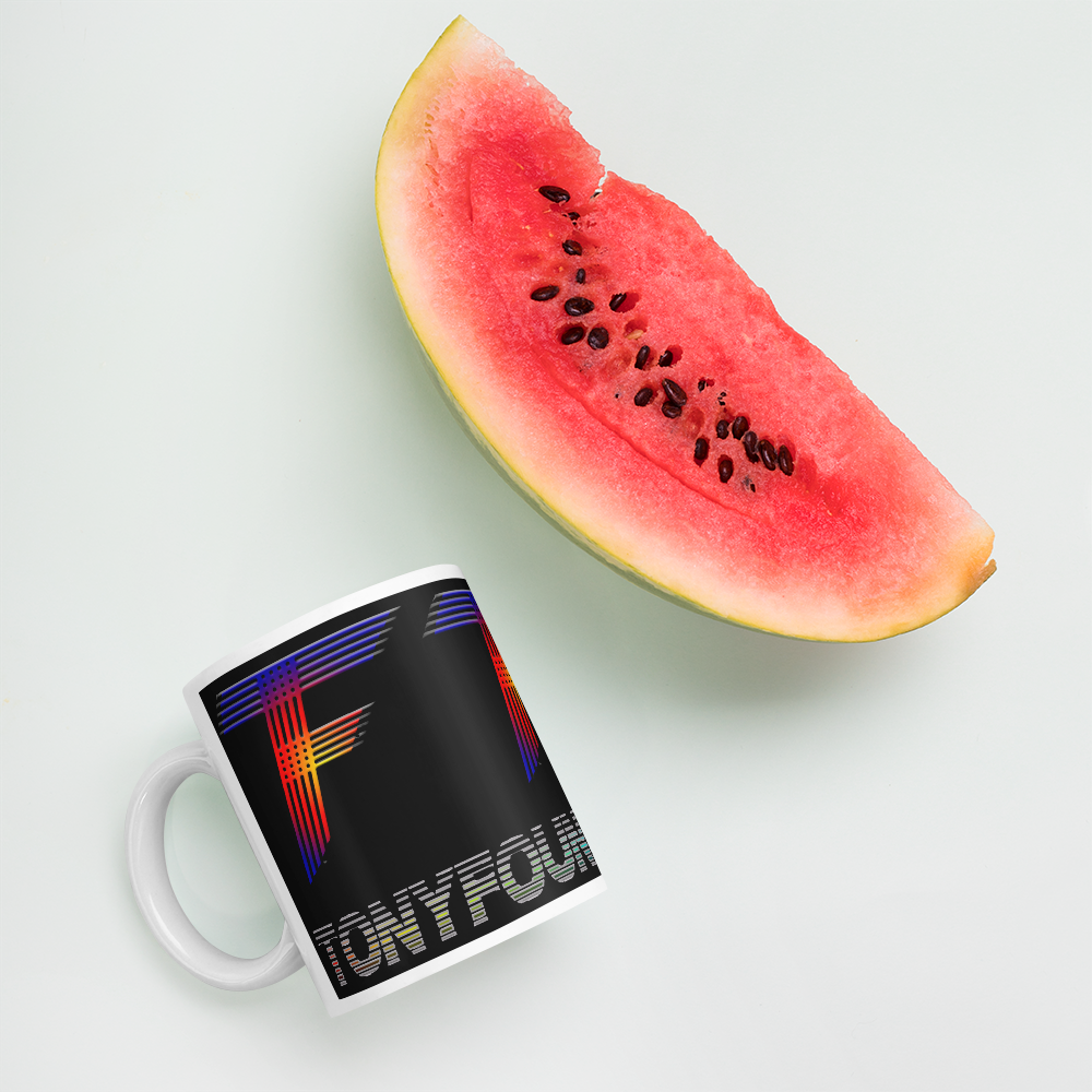 TF logo mug / Black