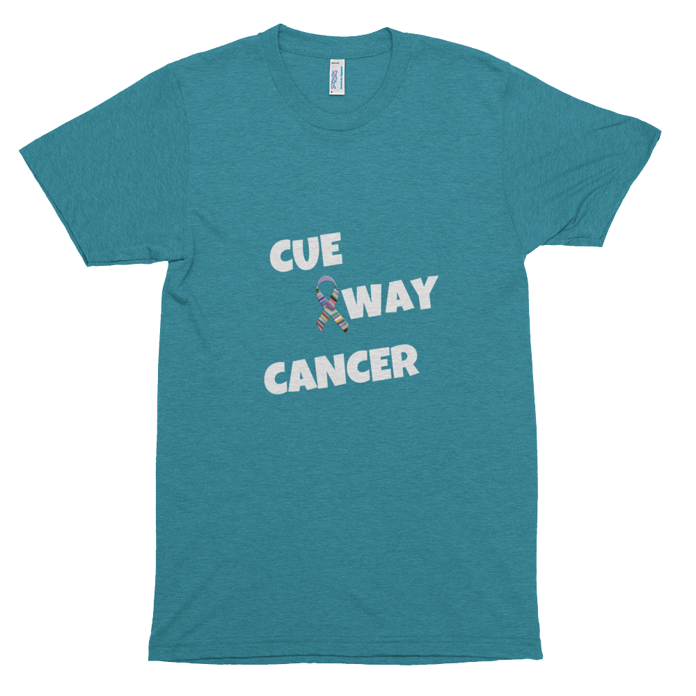 CUE AWAY CANCER Short sleeve soft t-shirt