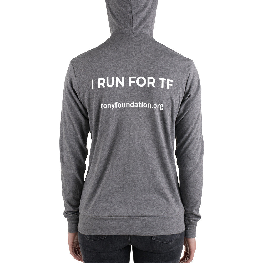 Unisex lightweight zip hoodie
