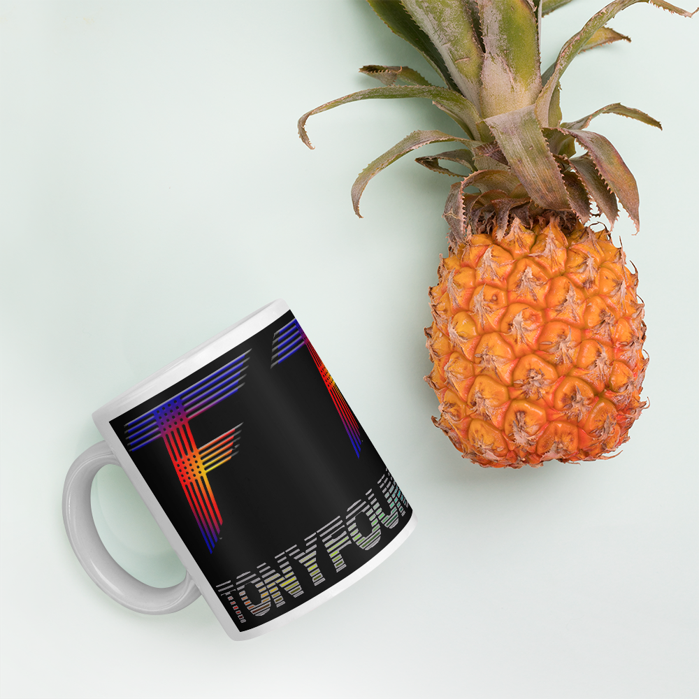 TF logo mug / Black
