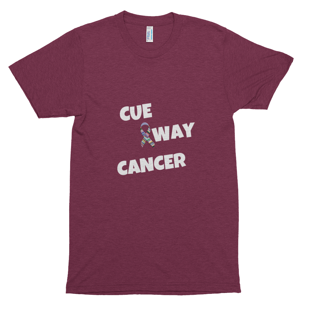 CUE AWAY CANCER Short sleeve soft t-shirt