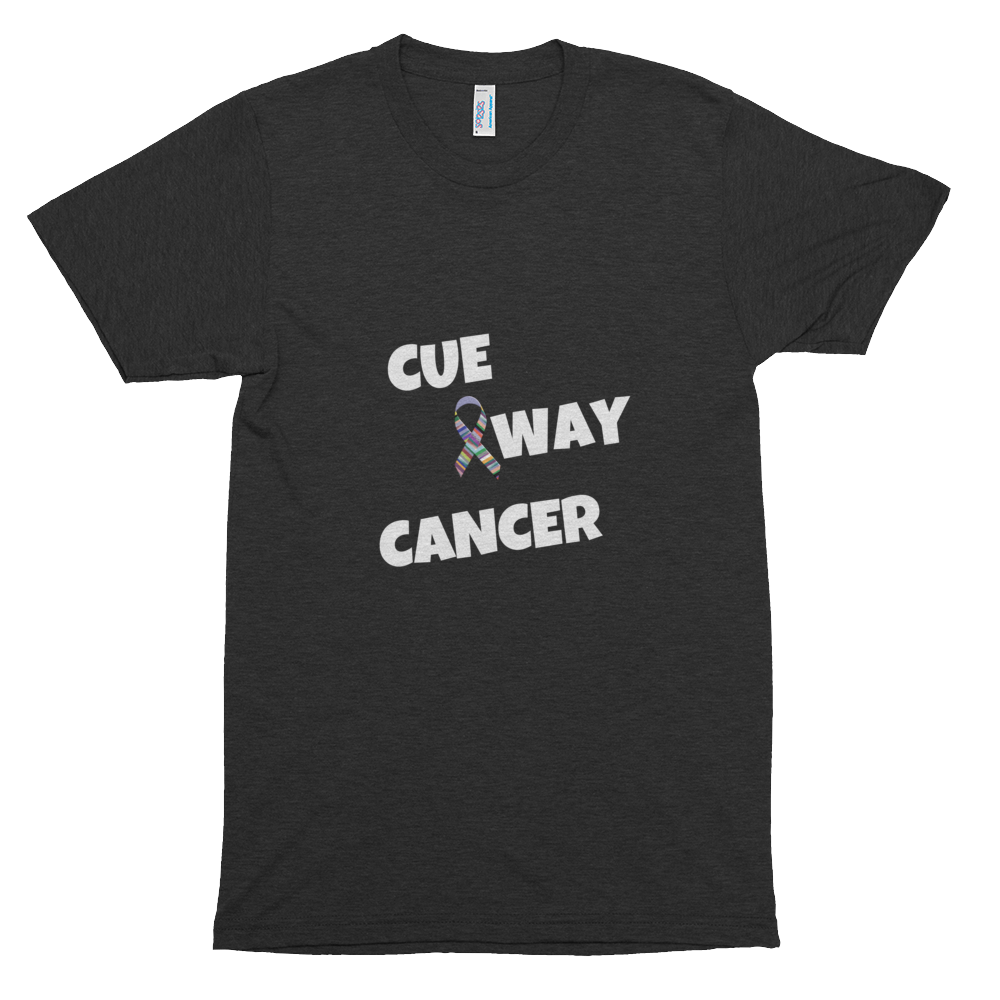 CUE AWAY CANCER Short sleeve soft t-shirt