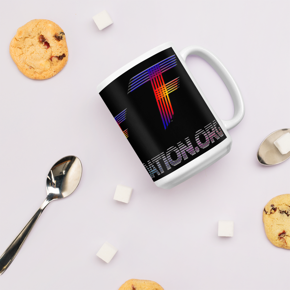 TF logo mug / Black