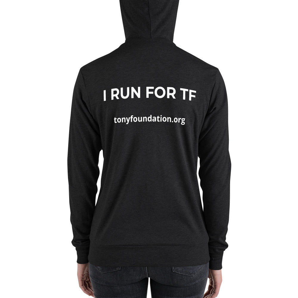 Unisex lightweight zip hoodie