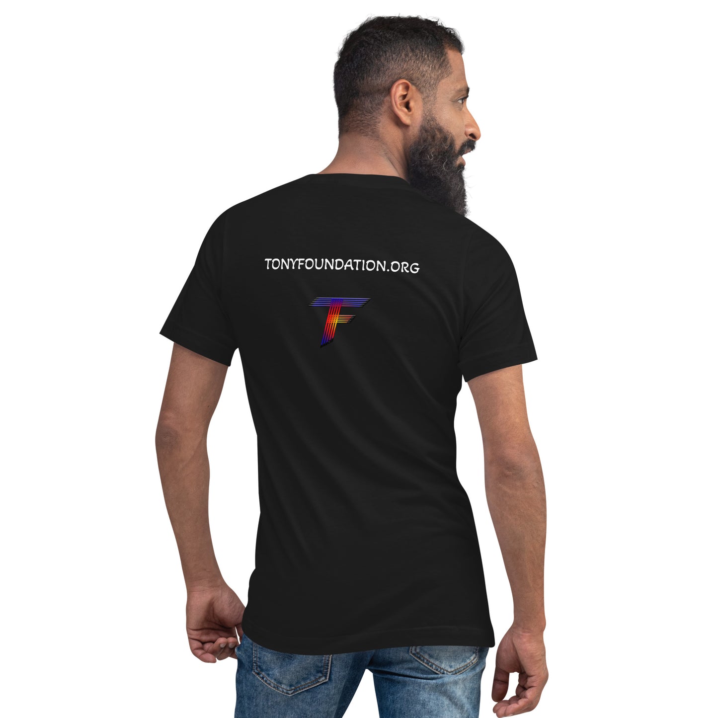 Unisex Short Sleeve V-Neck T-Shirt- 8 Ball