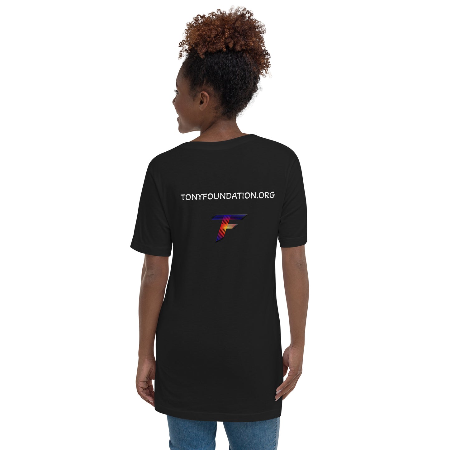Unisex Short Sleeve V-Neck T-Shirt- 8 Ball