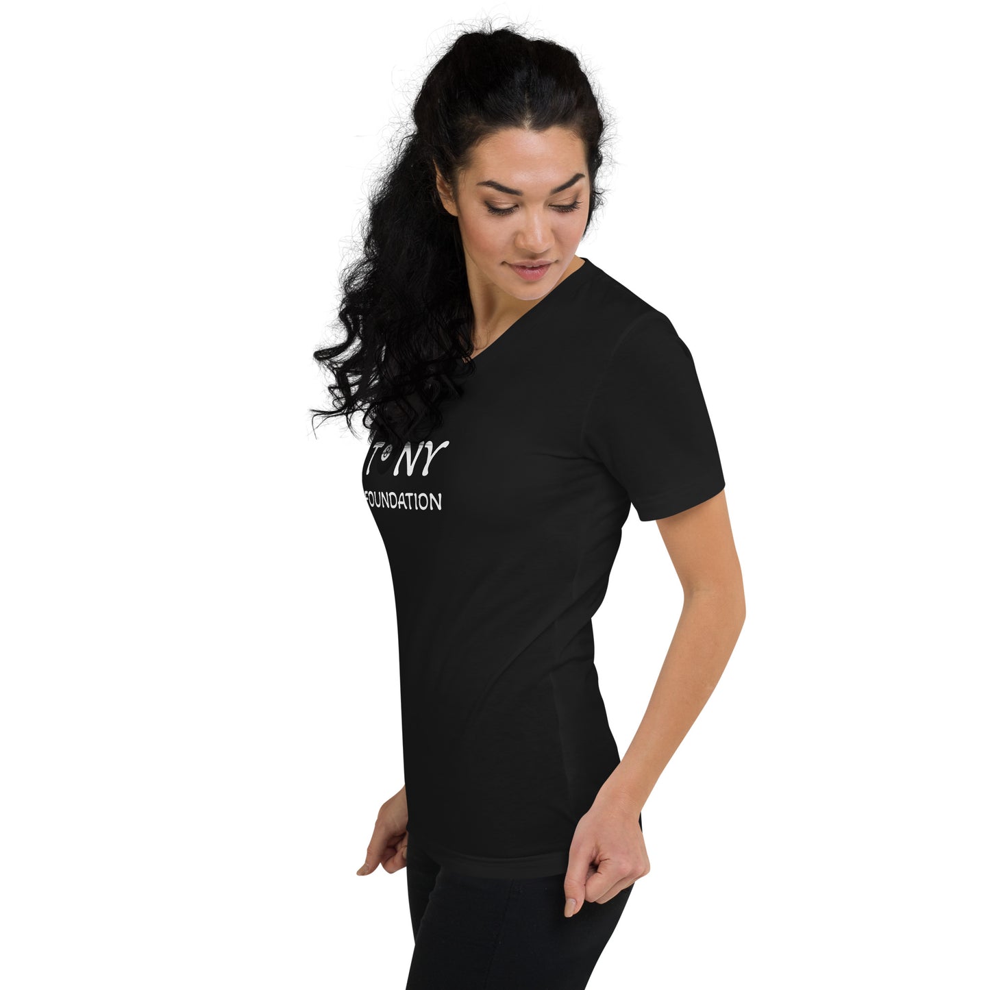 Unisex Short Sleeve V-Neck T-Shirt- 8 Ball