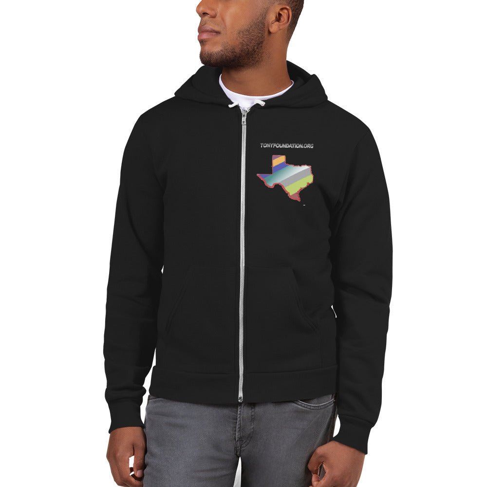 TF Texas Ribbon Zip up Hoodie