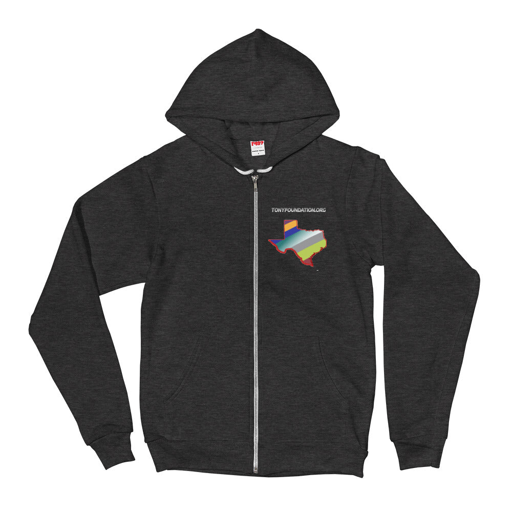 TF Texas Ribbon Zip up Hoodie