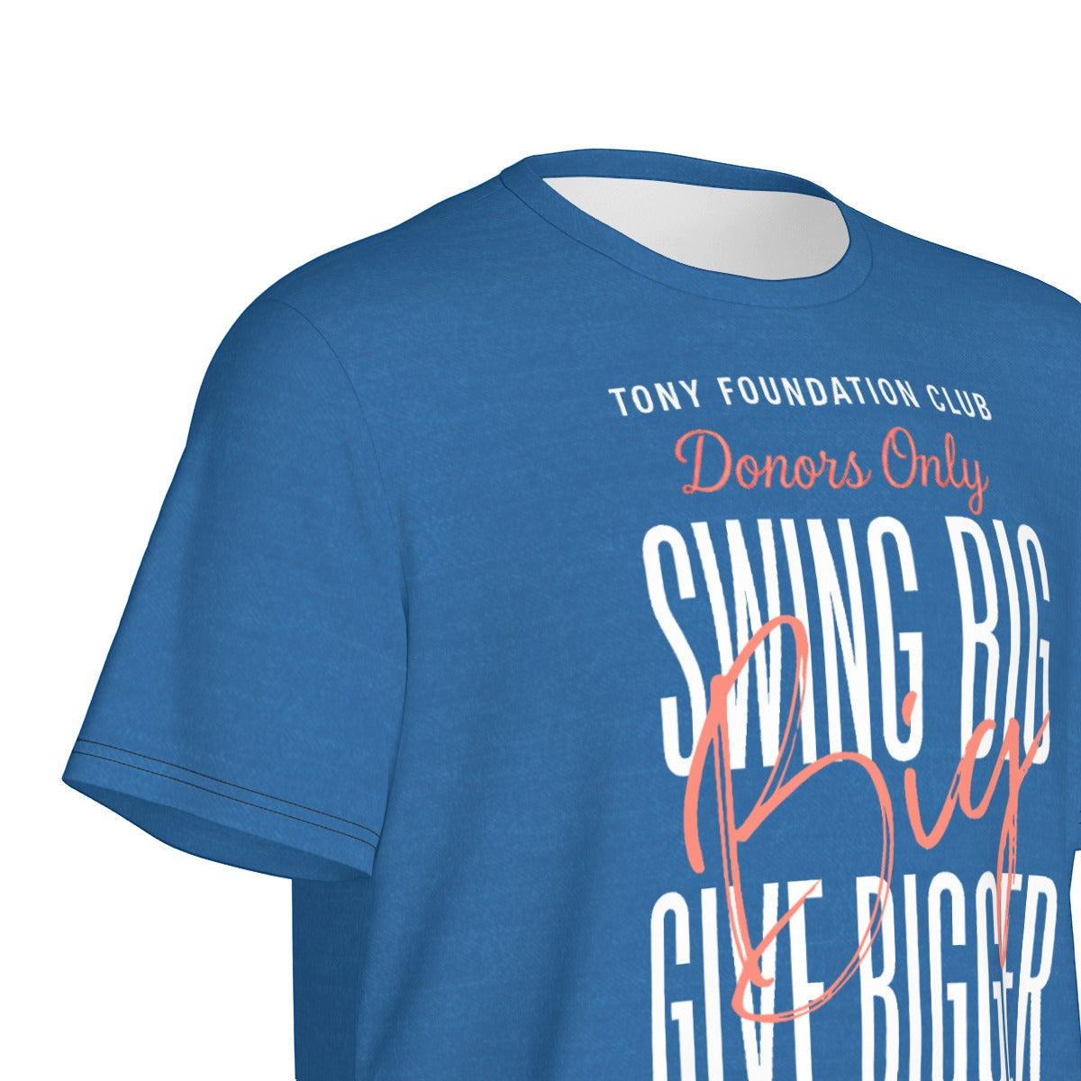 Tony Foundation Text Blue Heather Men's Crew