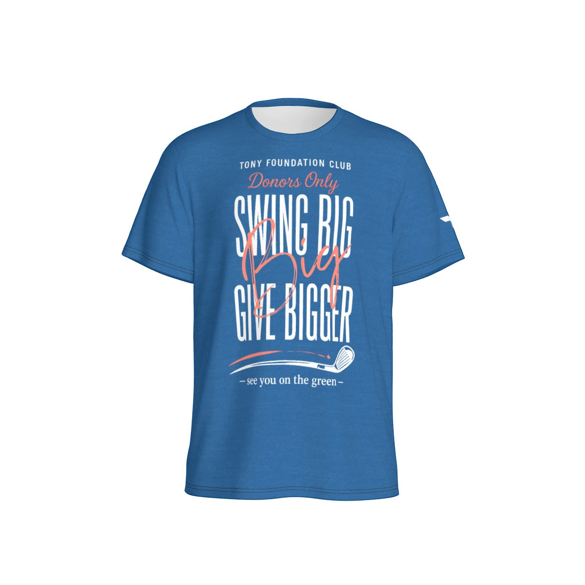 Tony Foundation Text Blue Heather Men's Crew