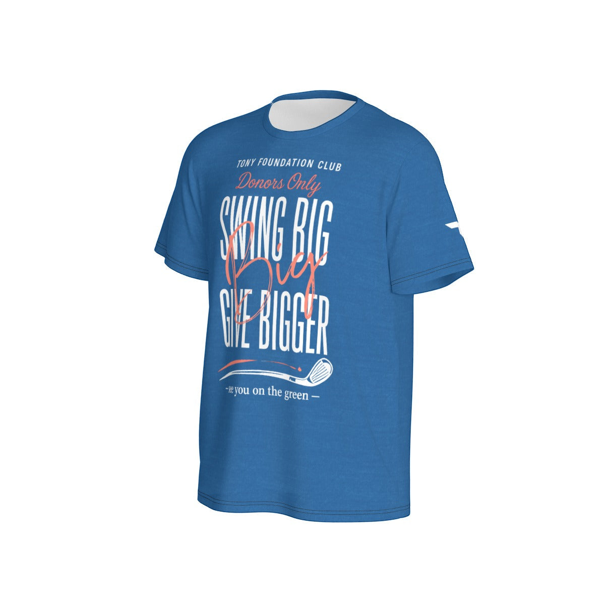 Tony Foundation Text Blue Heather Men's Crew