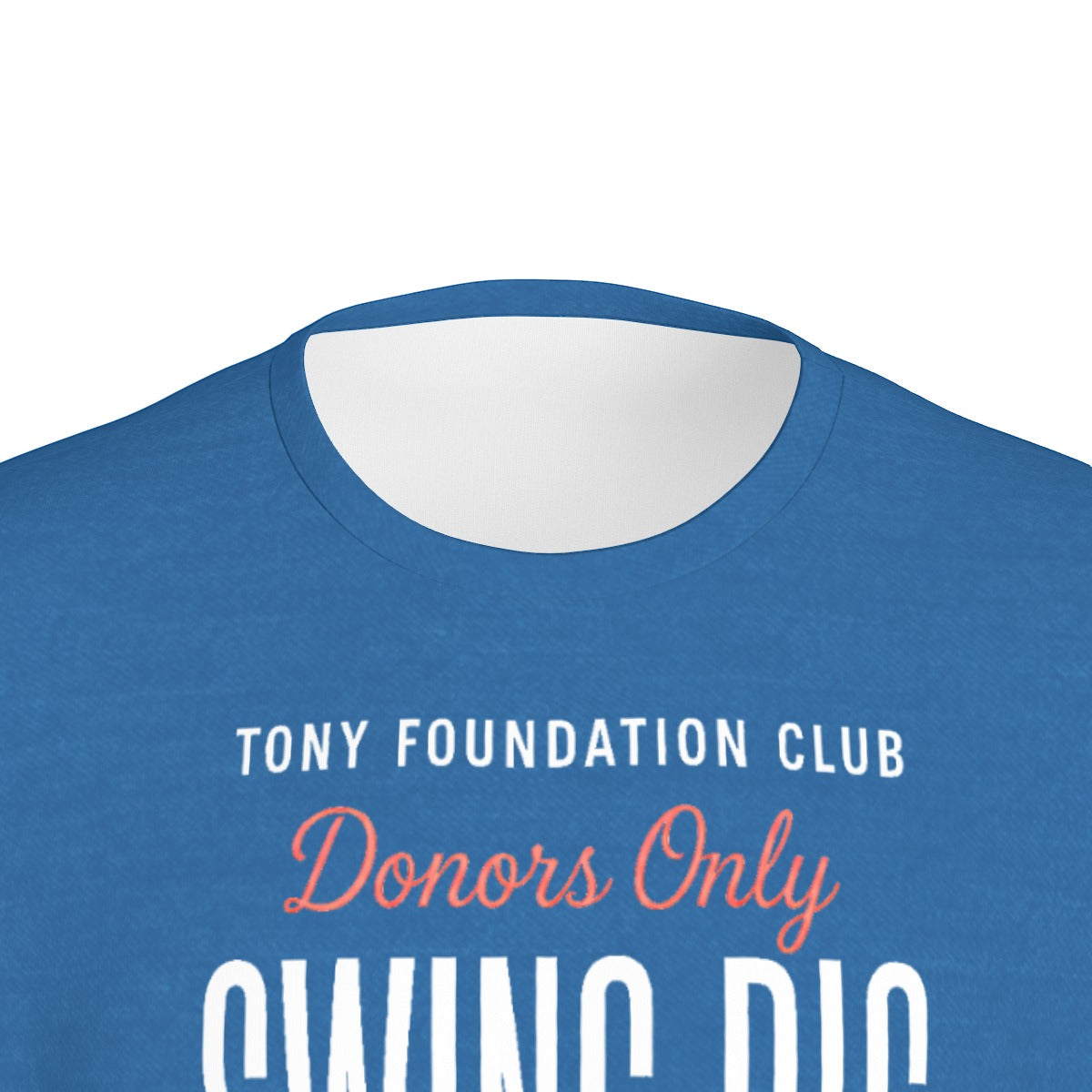 Tony Foundation Text Blue Heather Men's Crew