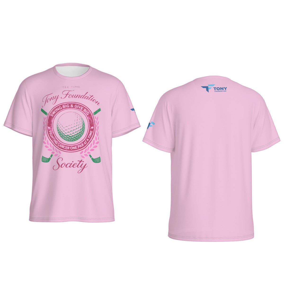 Tony Foundation Text Pink Men's Crew