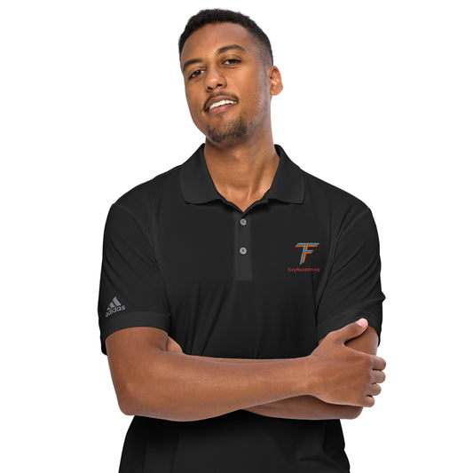 TF logo adidas performance polo shirt