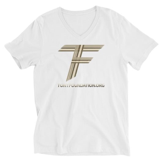 TF Logo Unisex Short Sleeve V-Neck T-Shirt