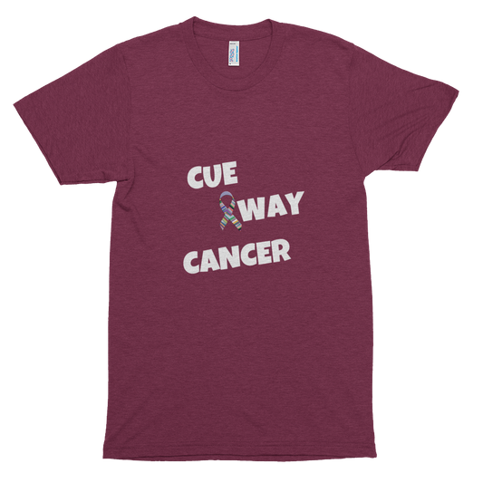 CUE AWAY CANCER Short sleeve soft t-shirt