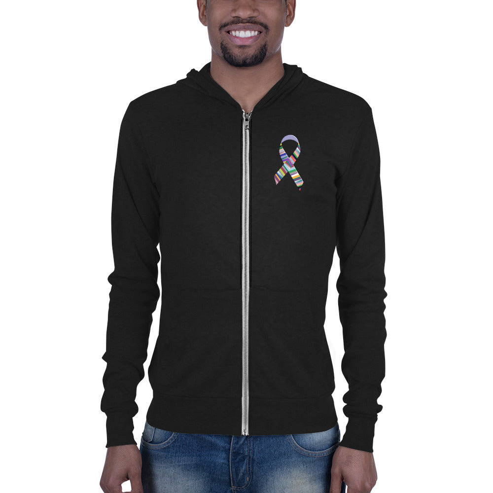 Unisex lightweight zip hoodie