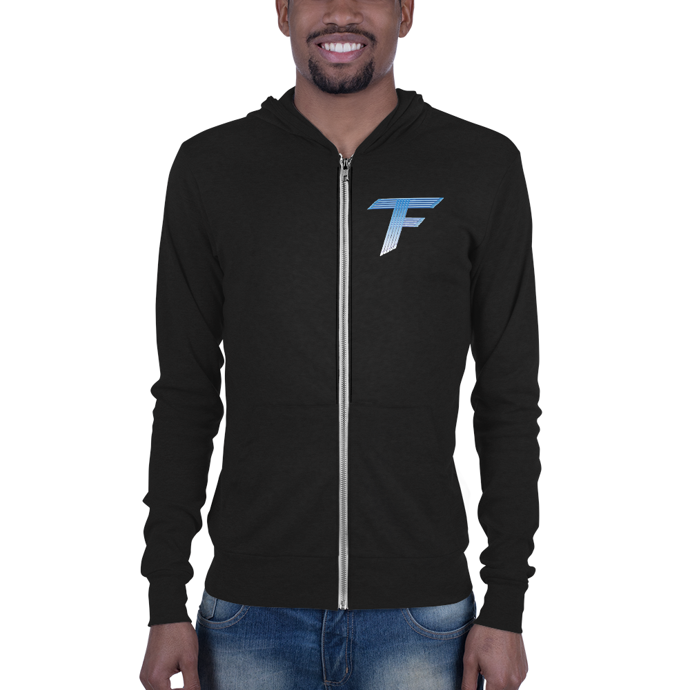 TF Logo Unisex zip hoodie