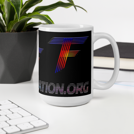 TF logo mug / Black