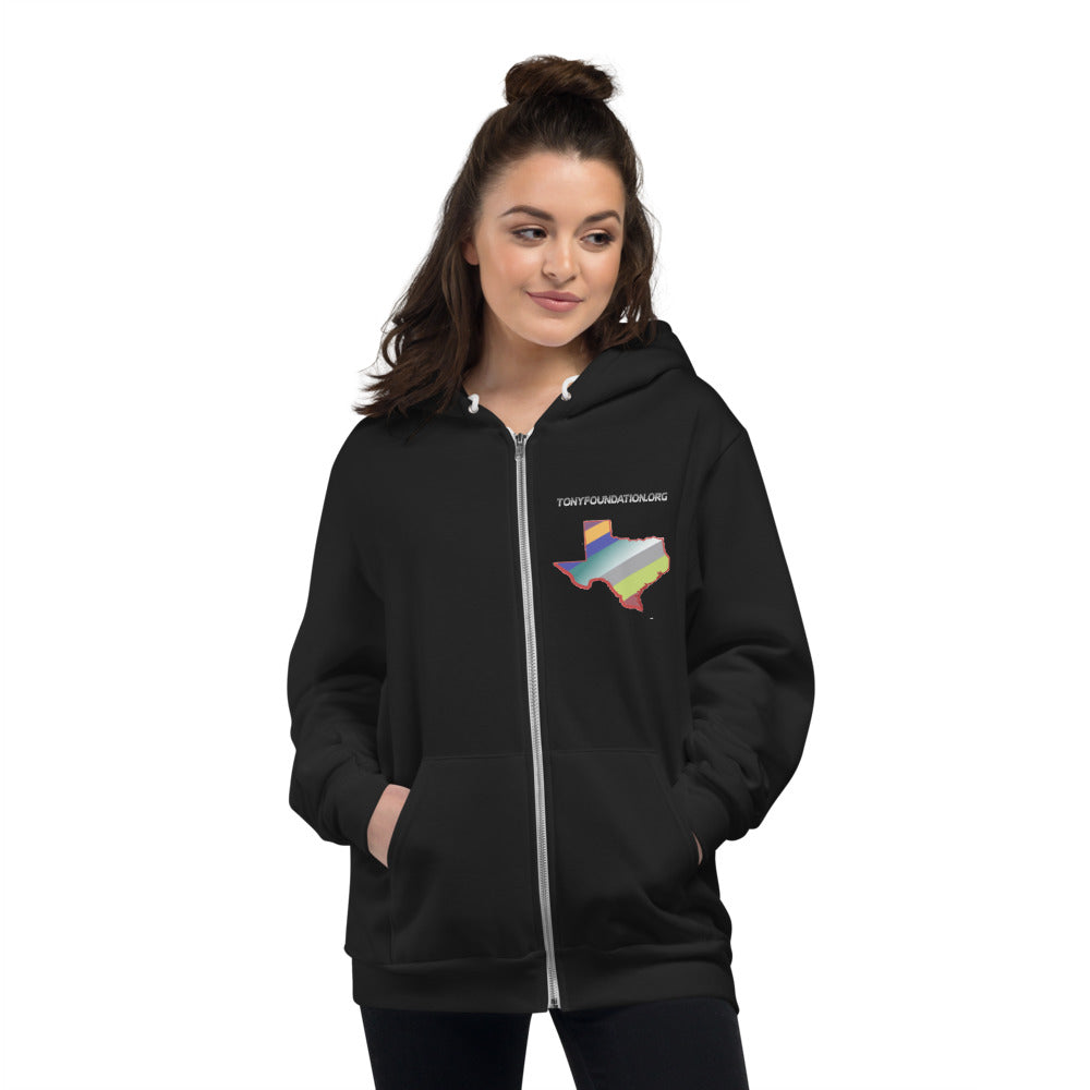 TF Texas Ribbon Zip up Hoodie
